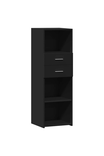 vidaxl Dulap înalt, negru, 40x42,5x124 cm, lemn prelucrat