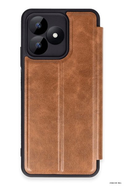 New Face Zngzrmll Newface Realme Note 50 4g Case Flip Cover (94903) - Tan