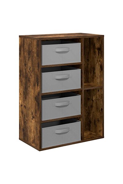 vidaxl Bufet Stejar fumuriu 60 x 33,5 x 84 cm