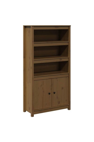 vidaxl Dulap înalt, maro miere, 80x35x154 cm, lemn masiv de pin