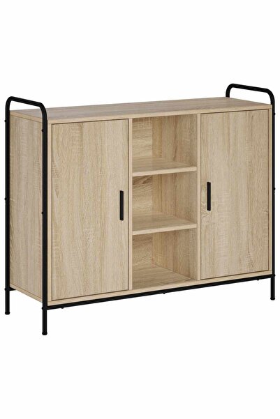 vidaxl Bufet Stejar Sonoma 97 x 33 x 81 cm Lemn prelucrat