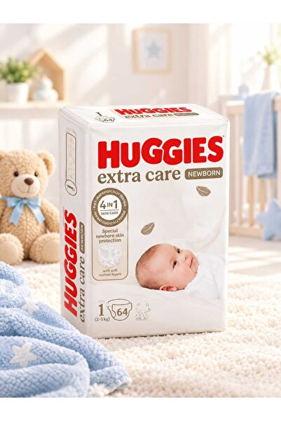 Huggies حفاضات ألترا كير، مقاس 1 - 64 حفاضة