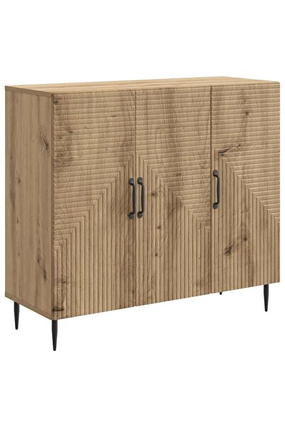 vidaxl Bufet Stejar Artizanal 89 x 34,5 x 80 cm Lemn prelucrat