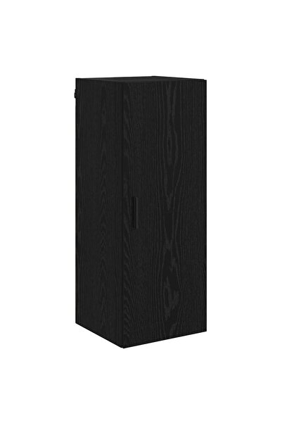 vidaxl Dulap montat pe perete Stejar Negru 34,5 x 34 x 90 cm