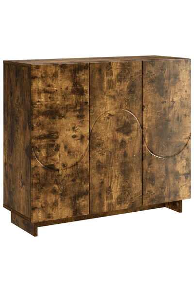 vidaxl Bufet Stejar fumuriu 85,5 x 31 x 75 cm Lemn prelucrat