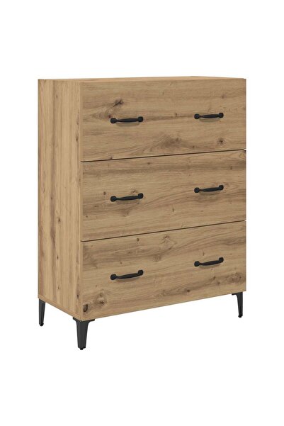 vidaxl Bufet Stejar Artizanal 69,5 x 34 x 90 cm