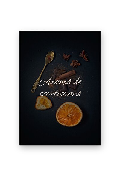 OEM Poster Cardboard 250g A4, Wall art with quote Cinnamon aroma, Warm decor
