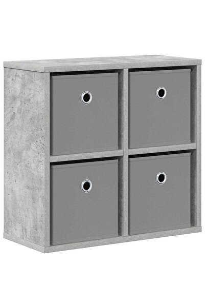vidaxl Bufet Gri din beton 49,5 x 22 x 47 cm