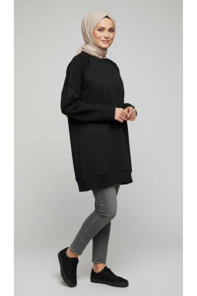 ECE GİYİM Women's Medium and Older Ages Low Sleeve Tunic with Slits on the Sl...
