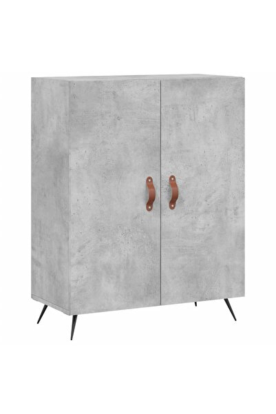vidaxl Dulap, gri beton, 69,5x34x90 cm, lemn compozit