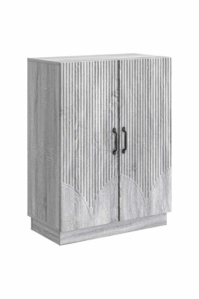 vidaxl Bufet Sonoma gri 66 x 34,5 x 87 cm Lemn prelucrat