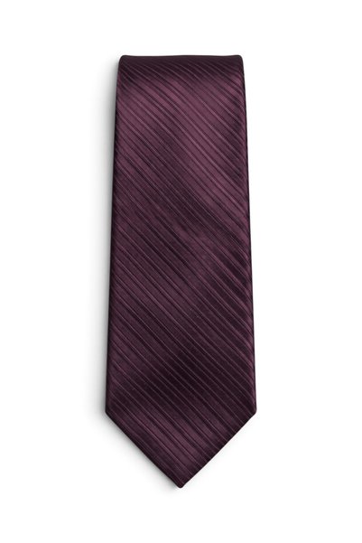 HERMOSE Edi Burgundy Striped Textured Tie