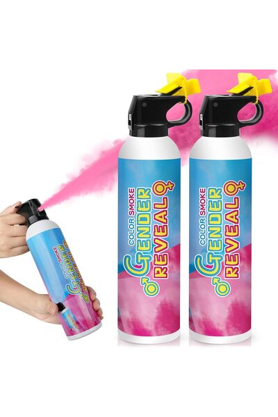 Shreeji Merear Gender Reveal Fire Extinguisher 2 Packs, Gender Reveal Ideas, ...