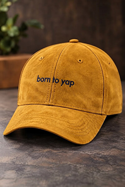 barsdepo Born to Yap Embroidered Suede Hat Unisex |   Gothic Design Baseball ...
