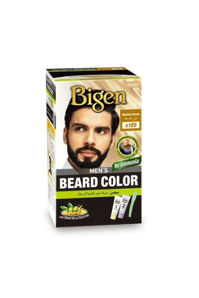 BİGEN Beard Hair Dye for Men - Medium Brown B105