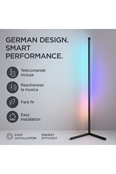 Grundig LED RGB лампа 140см Музика Телеферморулка Гейминг