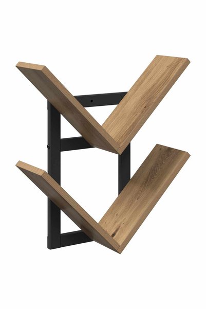 vidaxl Raft Suspendat Pentru Perete Stejar Artizanal 43 x 15 x 47 cm