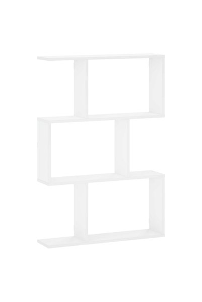 vidaxl Raft de perete Alb 72 x 17 x 105 cm Lemn prelucrat