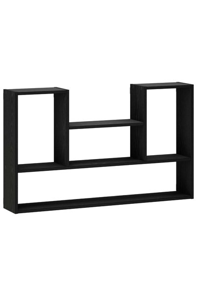 vidaxl Raft de perete Negru 100 x 17 x 60 cm Lemn prelucrat
