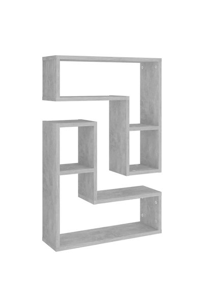 vidaxl Rafturi de perete, 2 buc., gri beton, 50x15x50 cm, PAL