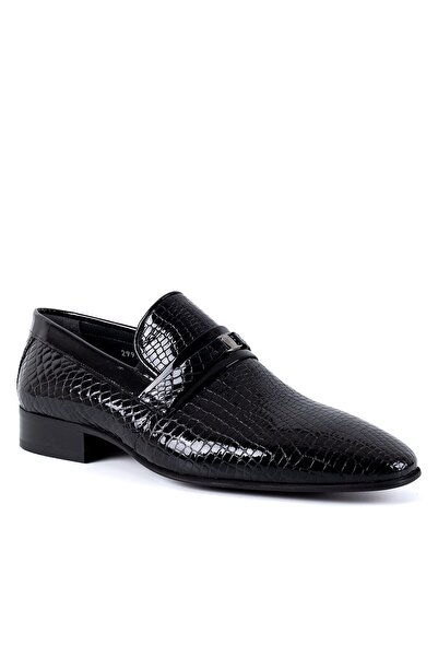 Fosco 2997 26Ya Men's Classic Shoes Black Printed Patent Leather