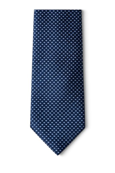 HERMOSE Edi Navy Blue Polka Dot Tie