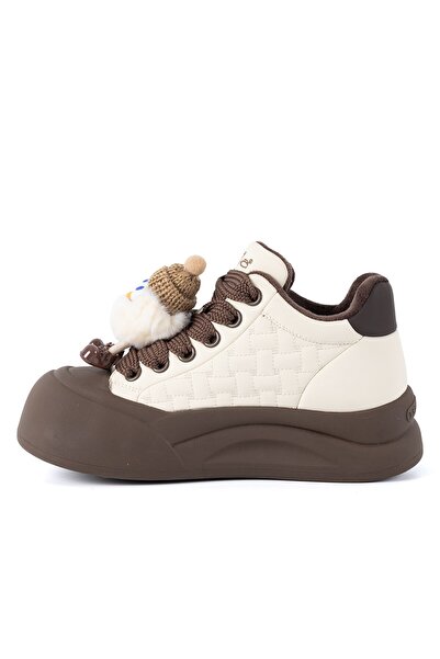 Guja 426 1 26KA Kadın Sneaker Günlük Ayakkabı Bej