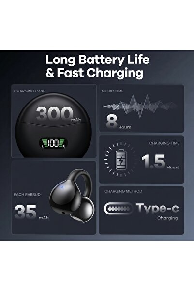 Generic Brand Q71 Wireless Sports Clip-On Earphones