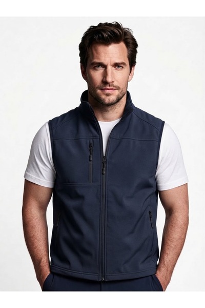Selver Erkek Softshell Yelek Su İtici Rüzgar Korumalı İş ve Günlük Kullanım M...