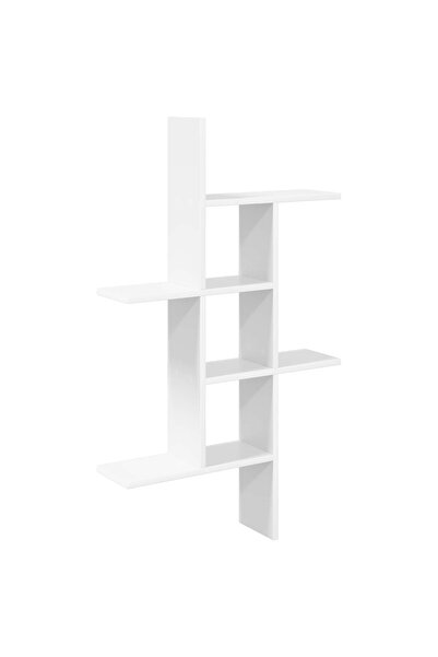 vidaxl Raft de perete Alb 61 x 15 x 102 cm Lemn prelucrat