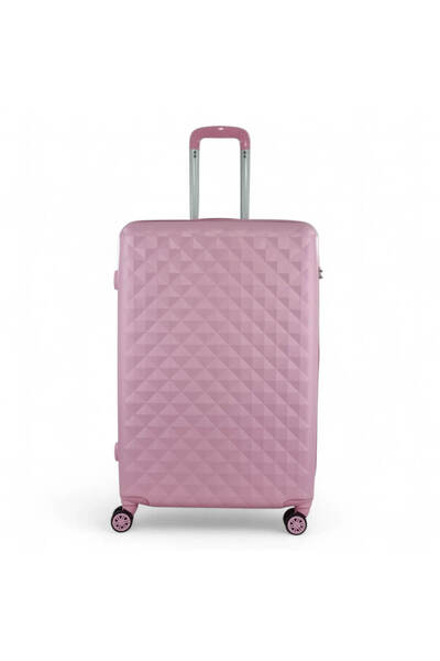PLAYFULBAGS Playful Bags Μεγάλη Σκληρή Βαλίτσα Ταξιδιού Ροζ με 4 Ρόδες, Ύψους...