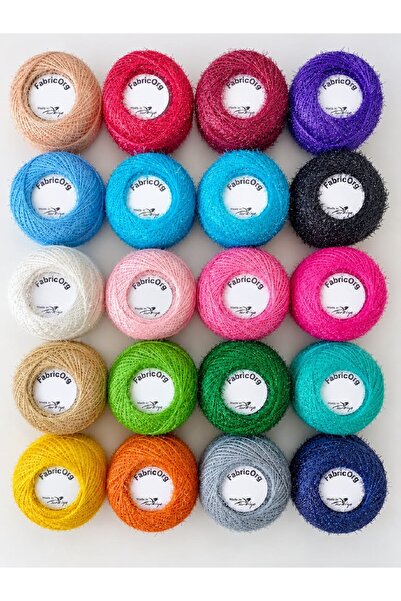 fabricorg Sakal Simli Hobby Yarn Set – Etamin, Fine Punch, Modern Embroidery ...