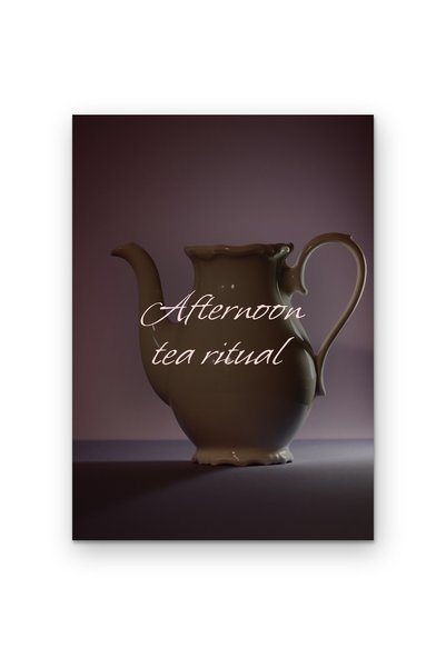 OEM Poster Cardboard 250g A4, Afternoon Tea Ritual, Elegant Wall Decor