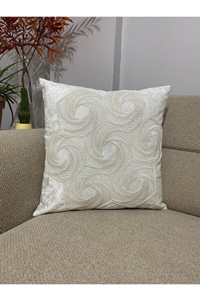 YILMAZHOME Throw Pillow & Throw Pillow Cover - Decorative Lace-Ed Velvet Thro...