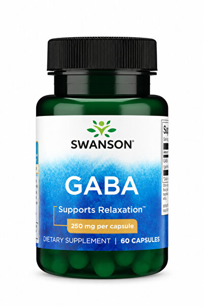 Gaba, 250 mg, 60 Kapsül GIDA TAKVİYESİ