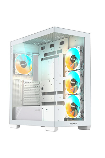 Gigabyte C500 PANORAMIC ICE STEALTH ATX Mid Tower PC Case With 4x Fans