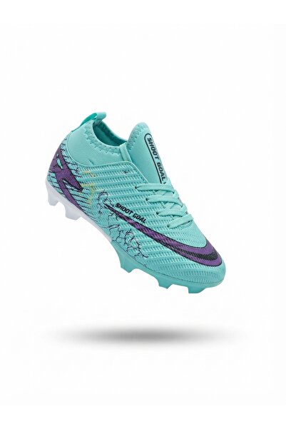 Elit Shot Goal 5330 Turquoise Comfortable Lightweight Sock Football Shoes for...
