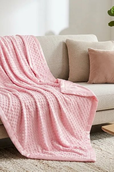 thechild baby collection Chickpea Patterned Baby Blanket |   90 X 100 Cm, Soft, 100% Organic |   Baby & Kids Blanket