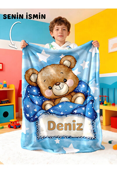 Kişiye Özel İsimli Battaniye – İsim Baskılı Yumuşak Battaniye