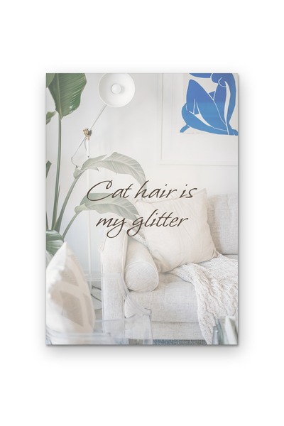 OEM Poster Carton 250g A4, Parul de pisica este sclipiciul meu, Tablou perete...