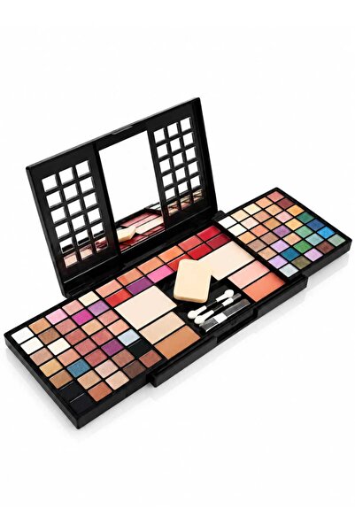 CAVA COSMETİC Profesyonel Çok Bölmeli Makyaj Seti – Göz Farı, Allık, Pudra ve...