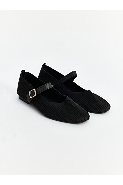 LC Waikiki Alita City Lcw Steps Black Women's Ballet Flats with a Difference