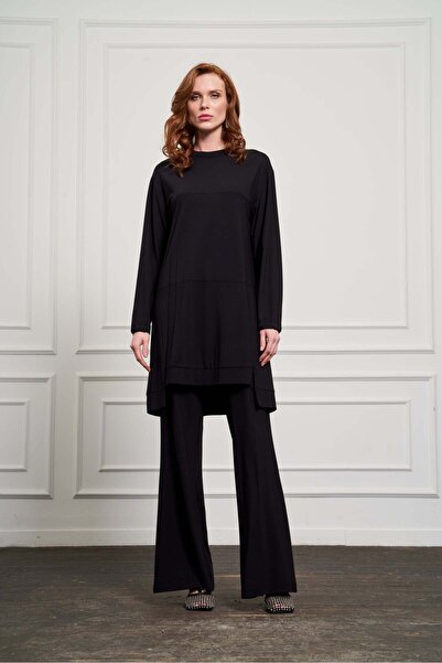 MissWhence Wide-Leg Trousers - Black