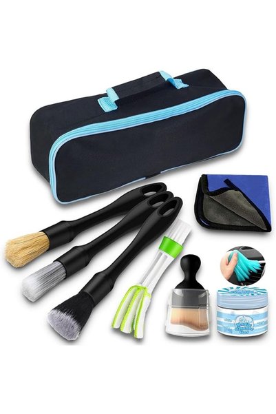 LinJie 7PCS Car Brush Set, Various Hardness Options for Brushes, Natural Clea...