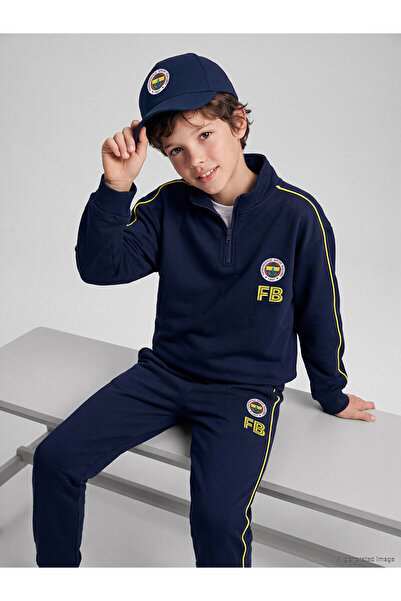 LC Waikiki Two Mt Shop Quality Lcw Kids Navy Blue Fenerbahçe Boys' Sweatshirt