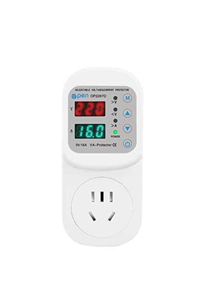 open Priză cu Releu Tensiune Reglabil 220V 16A – Model NOU – Protecție Suprat...