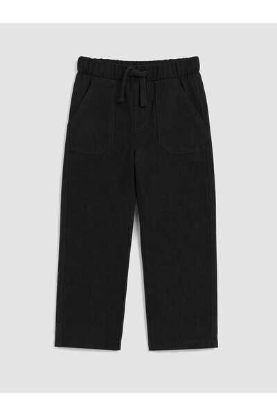 LC Waikiki Two Mt Shop Quality Black Boys' Pants with Elastic Waist