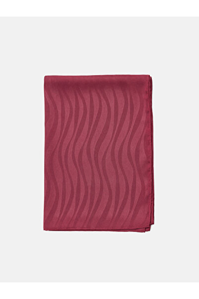 LC Waikiki Lcw Modest Burgundy Voile Patterned Women's Shawl with Nevavm Diff...