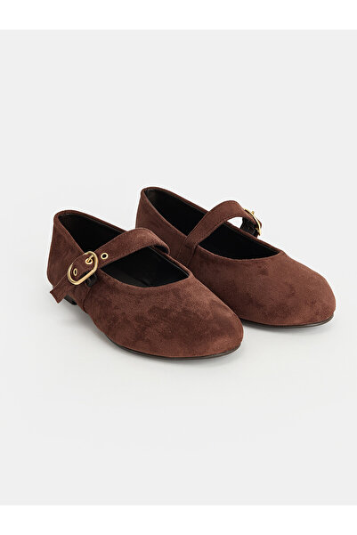 LC Waikiki Alita City Lcw Steps Brown Women's Flat Shoes with a Difference