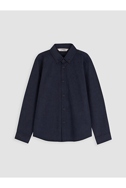 LC Waikiki Two Mt Shop Quality Navy Blue Long Sleeve Boys' Shirt